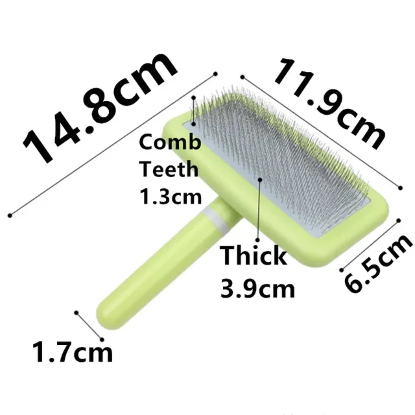 2PCS  Dog Brush Pet Hair Remover Massage Dog Combs Pet Grooming Stainless Steel Brush  Dogs Knot Opening Cat Comb Dogs Accessori