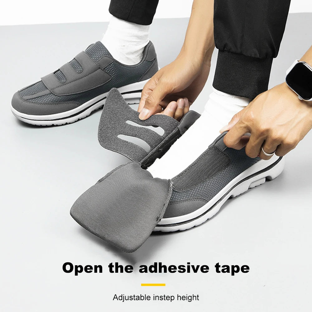 Diabetic Shoes Wide Walking Shoes with Adjustable Closure Lightweight Edema Sneakers Non-Slip Hook and Loop Sneakers for Elderly
