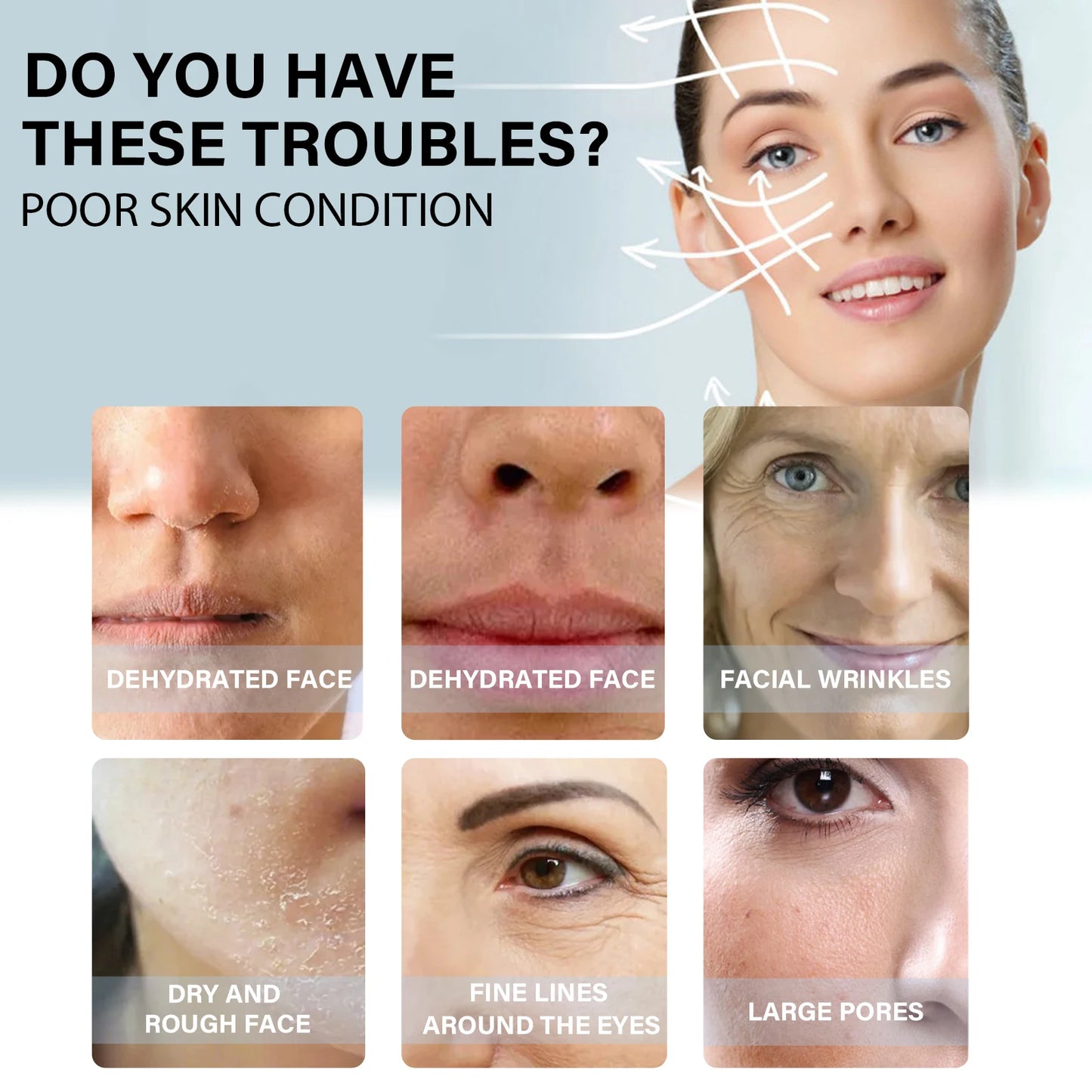 60 Protein Line No Needle Silk Fibroin Line Essence Collagen Thread Facial Lift Anti Aging Hyaluronic Tightening Skin Care