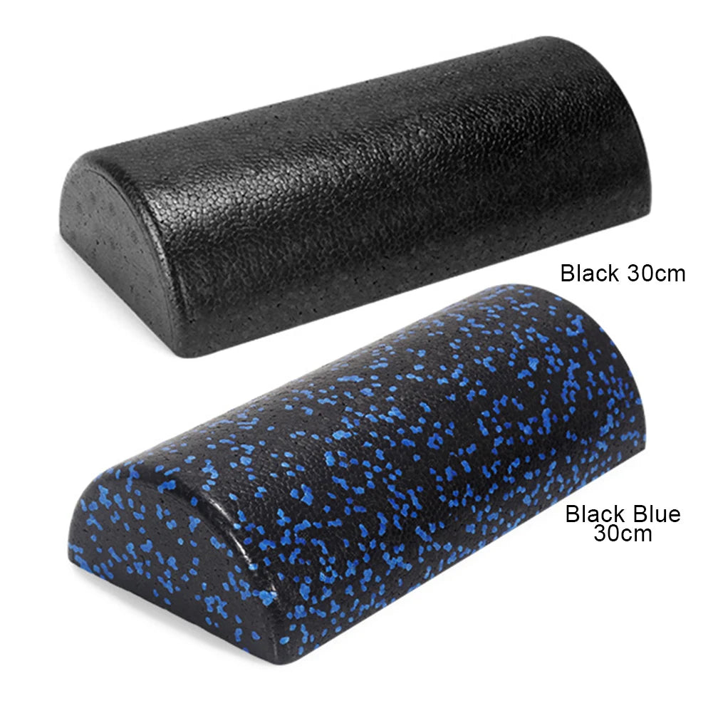 Half-Round Yoga Roller Massage Roller High Density Semi-Circular Foam Roller Multi-Function Back Stretcher for Yoga Fitness
