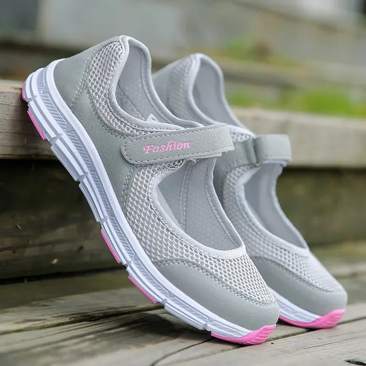 Breathable White Vulcanized Sneakers for Women Casual Walking Shoes