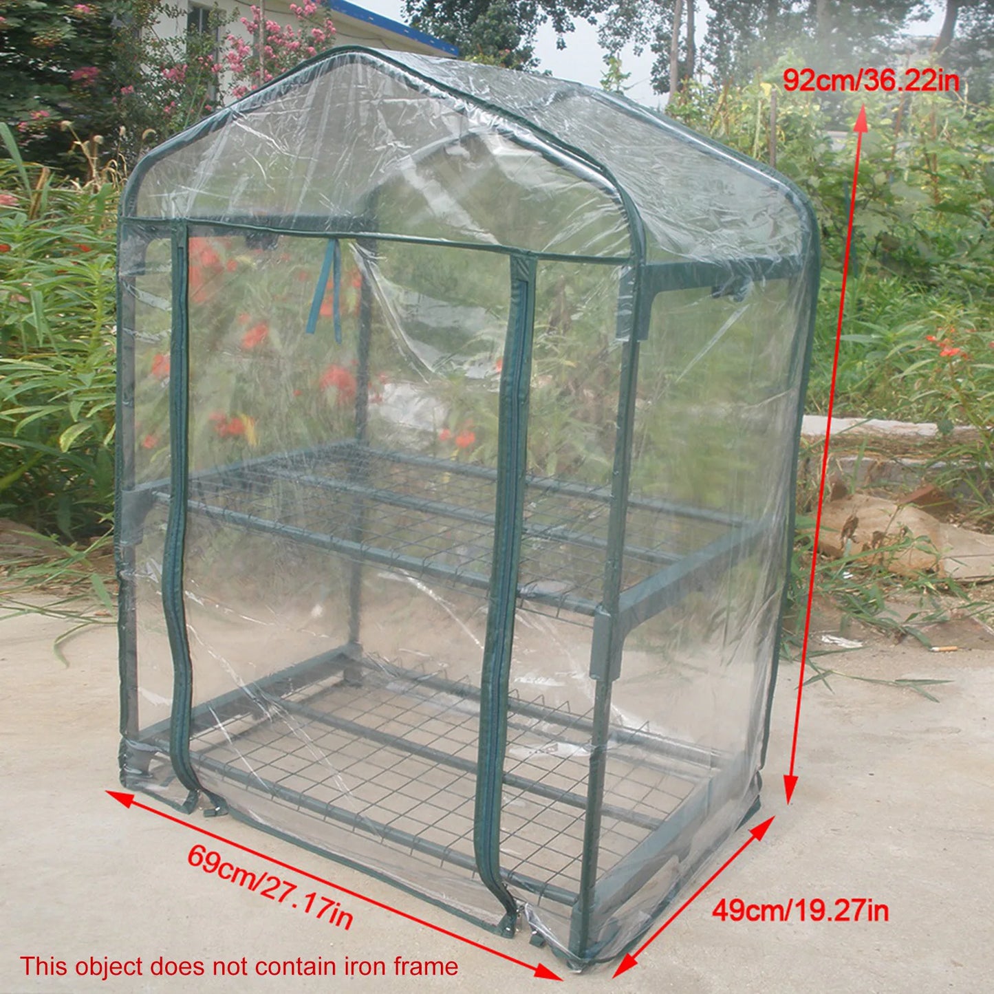 Warm Greenhouse Mini Portable Garden Green House Warm Greenhouse Flower Plants Gardening Outdoor Without Stand Warm Garden House