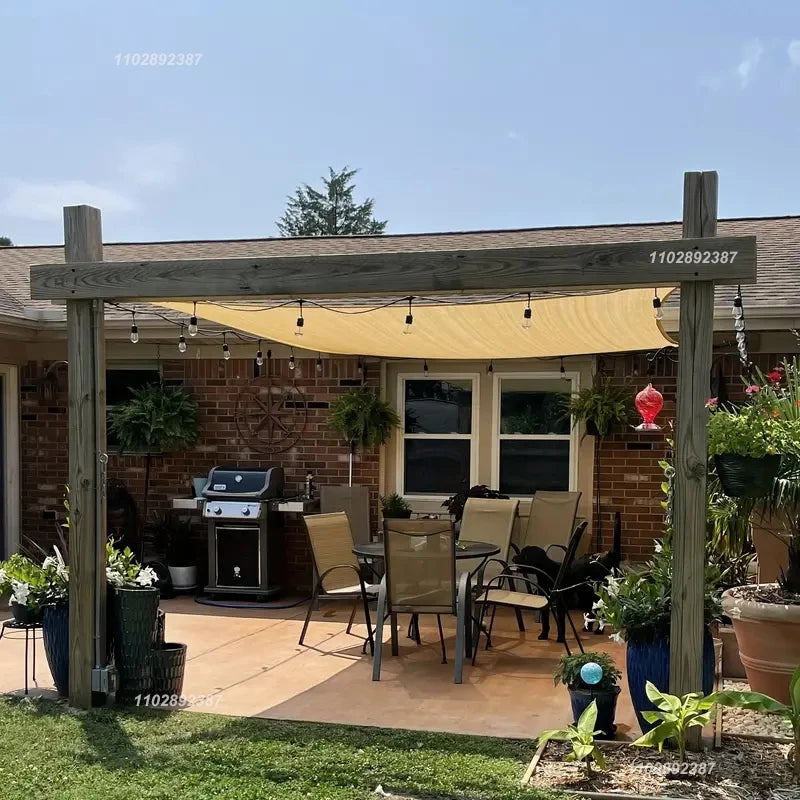 Outdoor garden sunshade net, terrace sunshade, camping sunshade net, UV protection, HDPE sunscreen fabric, sunshade