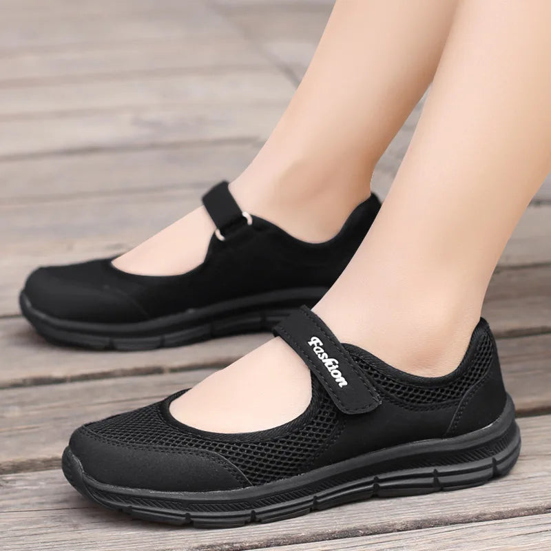 Breathable White Vulcanized Sneakers for Women Casual Walking Shoes