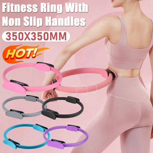 Yoga Fitness Ring Pilates Flexible Resistance Fitness Circle Women Girl Exercise Postpartum Training Ring For Pilates Equipment