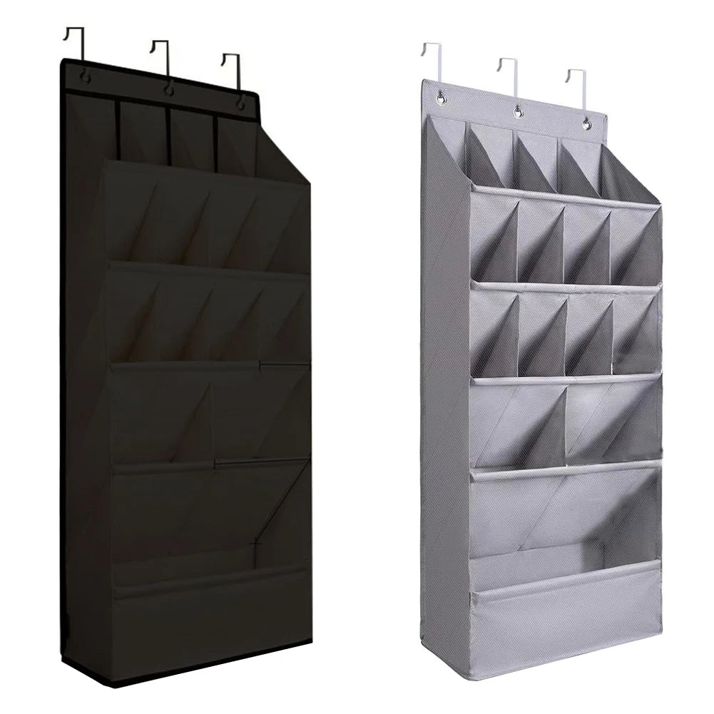Over-the-Door Shoe Organizer Holds 12 Pairs Hanging Shoe Rack Hanging Shoe Rack for Closet Door Shoe Storage Rack with Pockets
