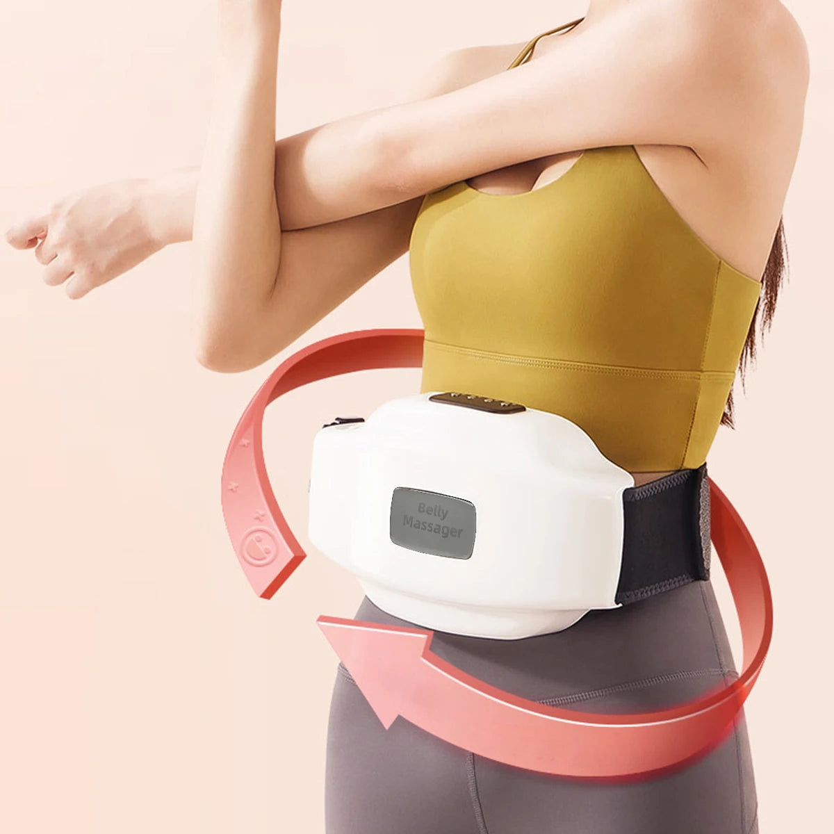 Stomach massager, Bian Shi hot compress abdominal massager, portable charging device, bid farewell to abdominal discomfort, esse