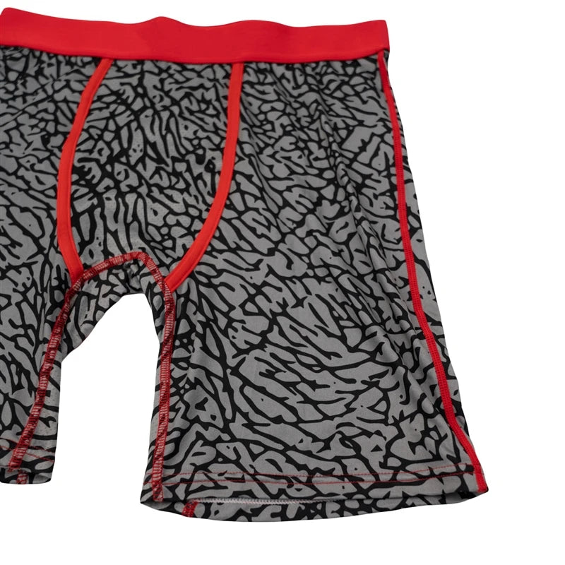 5Pcs Fashion Print Men Underwear Boxer Men's Panties Lingerie Men Underpants Boxers Trunks Plus Size XL-5XL Men's Boxer Briefs