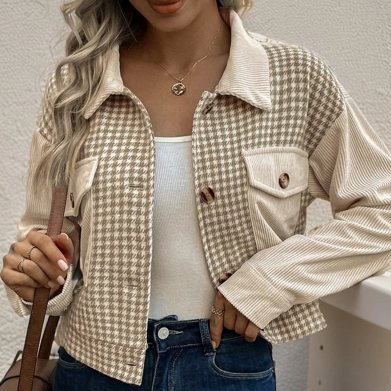 2025 Luxury Designer Women's Winter Crop Jacket Fashion Coat