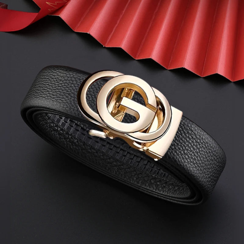 JIFANPAUL brand men high quality genuine leather belt luxury belts cowskin fashion Strap male Jeans for man Without gift box
