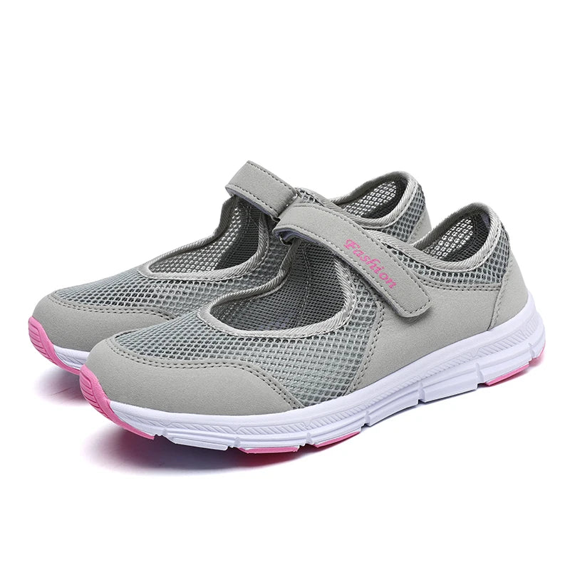 Breathable White Vulcanized Sneakers for Women Casual Walking Shoes