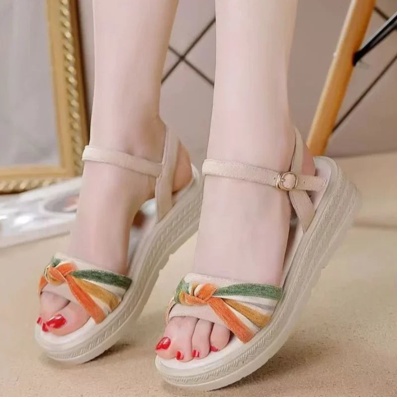 Luxury Open Toe Platform Sandals for Women Summer 2025