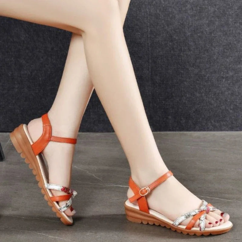 Open Toe Wedge Heel Sandals for Women Summer Comfort 2025