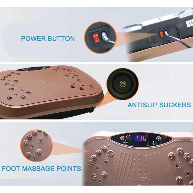 Fat Burning Slimming Machine Fitness Vibration Plate Exercise Vibration Platform Equipment Body Shape Exercise Machine
