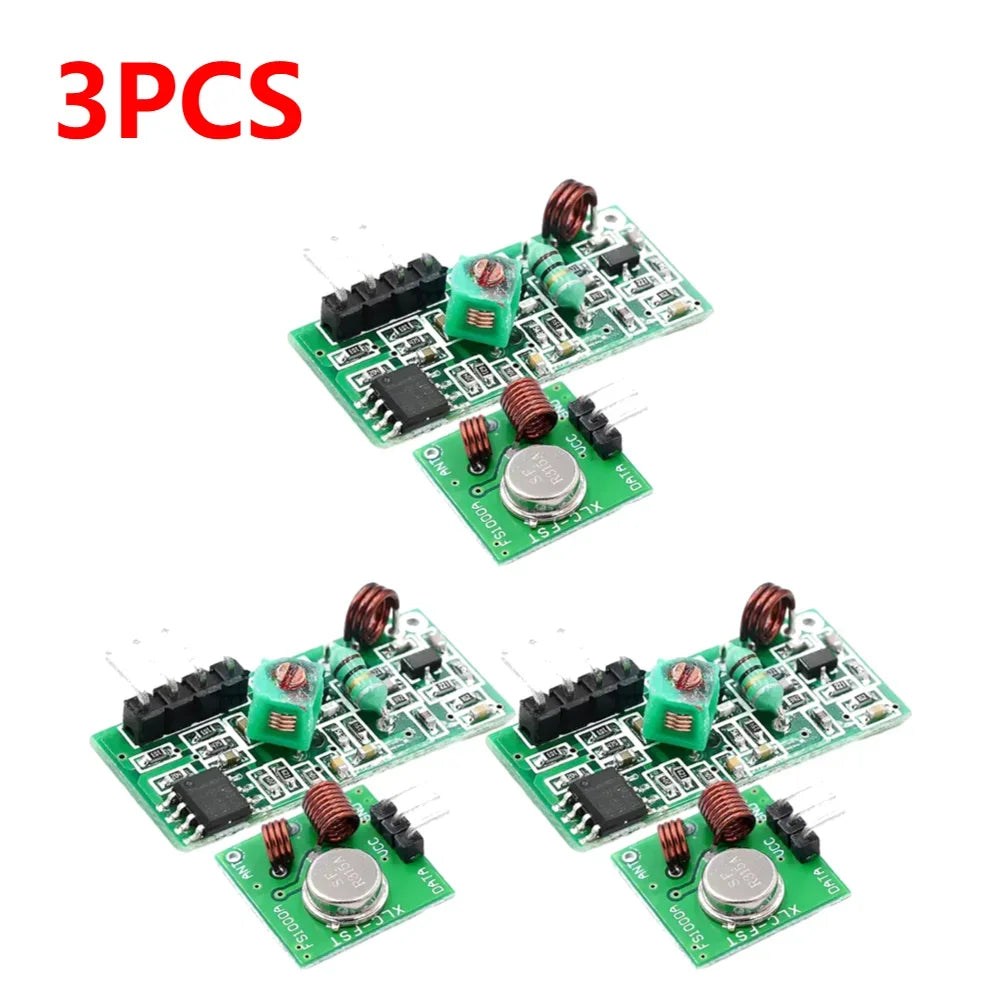 315/433MHz RF Transmitter Receiver Module Wireless Remote Module for Arduino 3.5-12V/DC5V Smart Electronics Module for Arduino