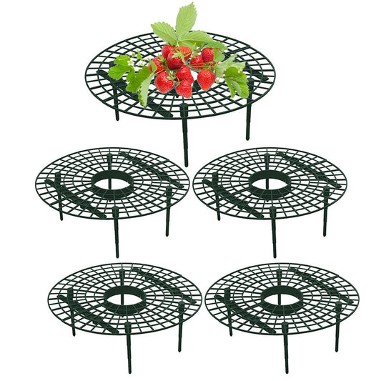 Strawberry Supports with 4 Sturdy Legs Keeping Plant Fruit Stand Keep Berries Clean Vegetable Growing Rack Garden Tools