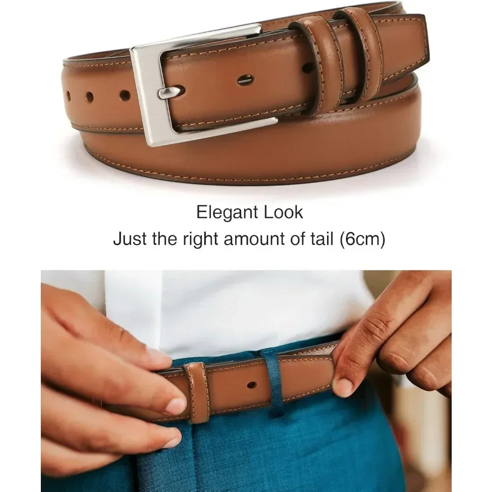 Mens Belts Leather 1 1/8" for Gift Men - Perfect Companion to Mens Dress Shoes