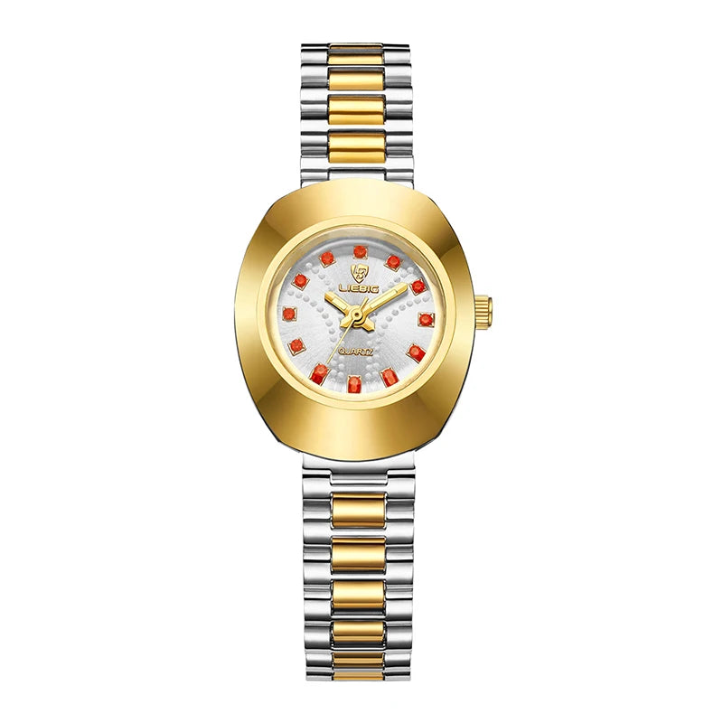 LIEBIG Fashion Original Luxury Watch For Women Quartz Wristwatch Top Brand Ladies Waterproof Clock Stainless Steel Strip Watches