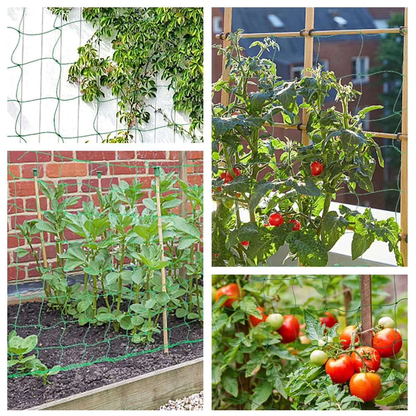 3-5m Garden Plants Trellis Cages Netting Garden Vine Growing Flexible supports Net for Climbing Plant Fruits Vegetables Vines