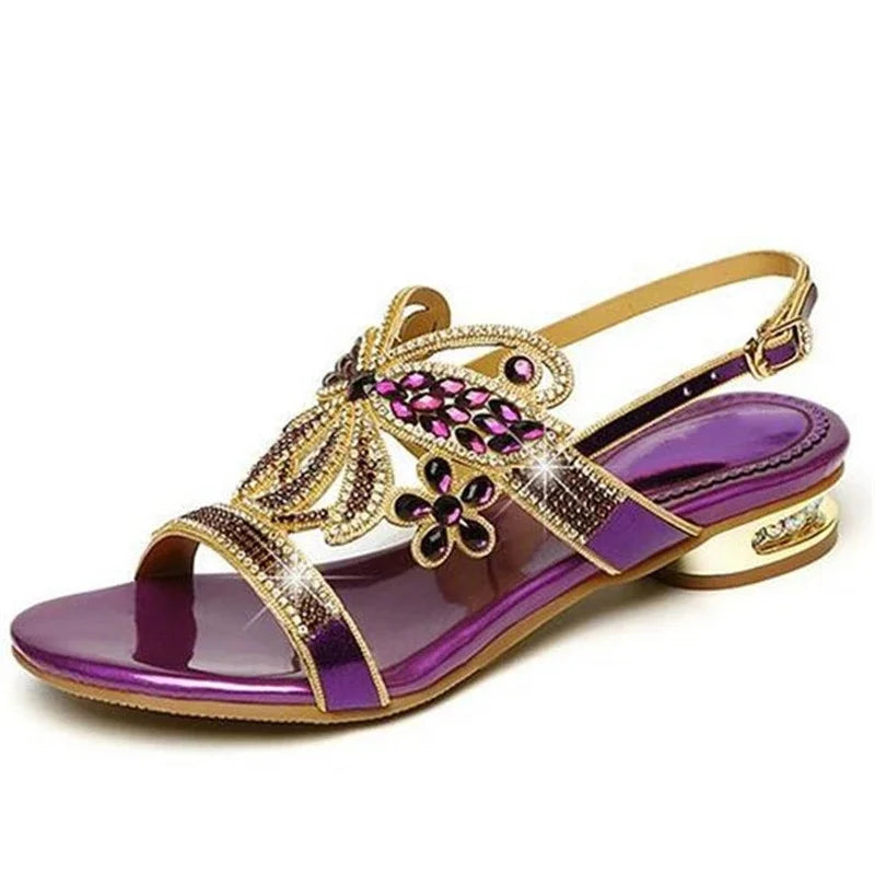 BEYARNE Fashion women's sandals Women Crystal Slippers Glitter Bling Female Flip Flops Outdoor Ladies Slides Hot Beach Shoes
