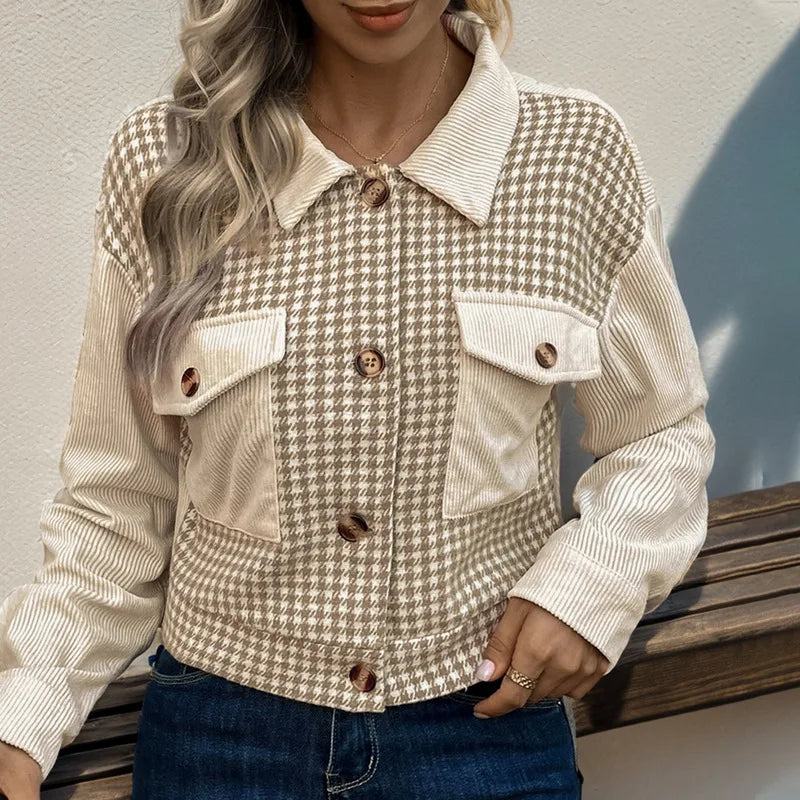 2025 Luxury Designer Women's Winter Crop Jacket Fashion Coat
