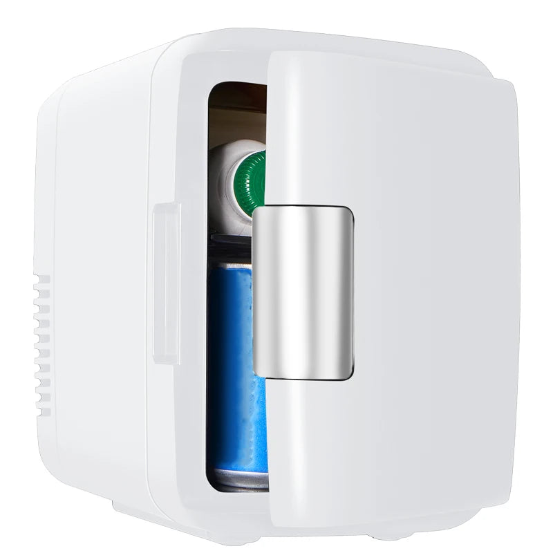 iceBlue Classic Mini Fridge 4L/6Can Dual-use Low Noise Refrigerator Warmer Cooler Makeup Skincare Portable Fridge for Home Car