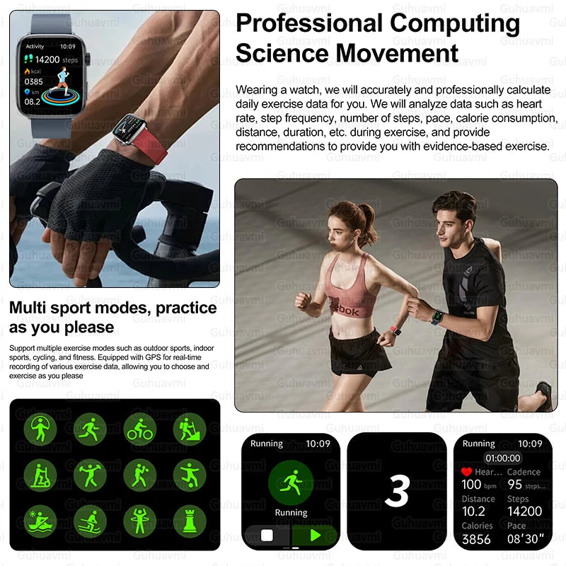 2025 New NFC Smat Watch Women 1.85-inch Blood Pressure Heart Rate Bluetooth Call Female Health Smarwatches Ladies For HUAWEI IOS