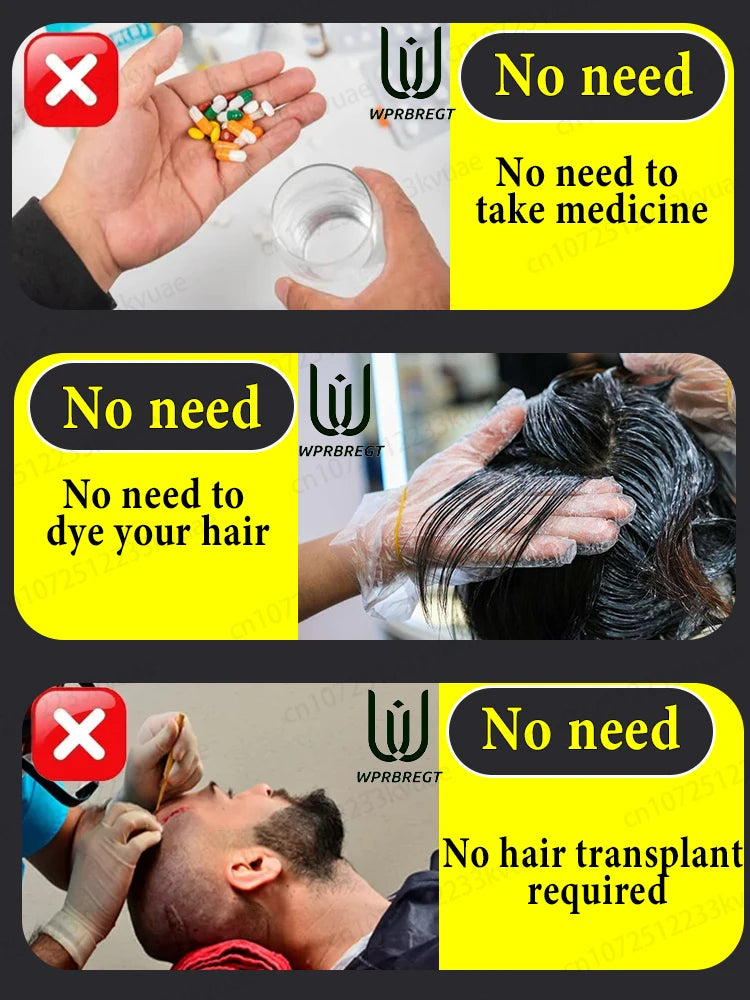 Quickly turn white hair black, the effect is visible