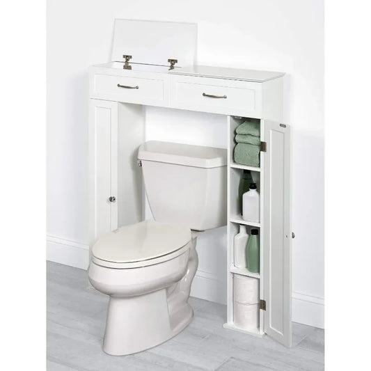 Good Wooden Bathroom Storage Organizer with Doors and Adjustable Shelves, Bathroom Space