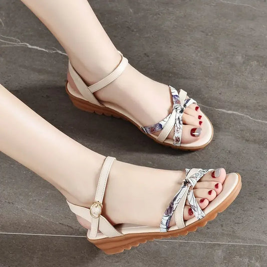 Open Toe Wedge Heel Sandals for Women Summer Comfort 2025