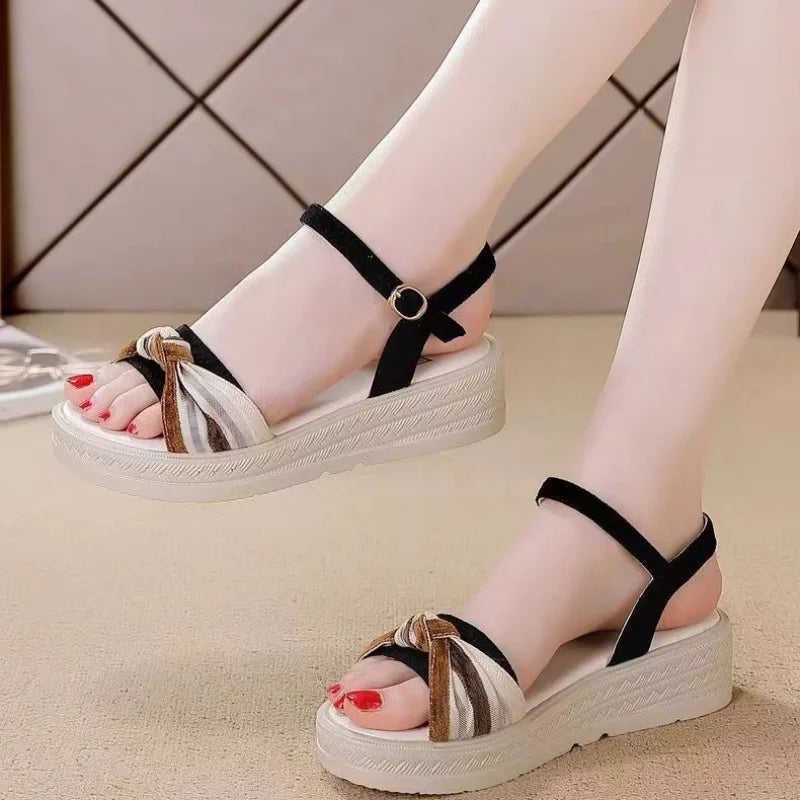 Luxury Open Toe Platform Sandals for Women Summer 2025