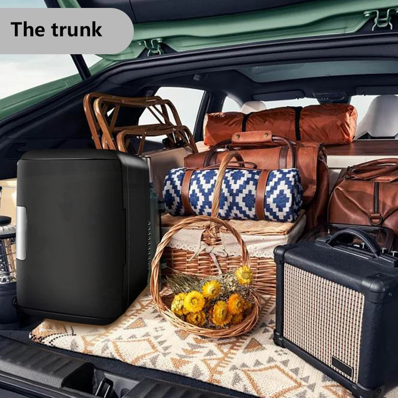 iceBlue Classic Mini Fridge 4L/6Can Dual-use Low Noise Refrigerator Warmer Cooler Makeup Skincare Portable Fridge for Home Car
