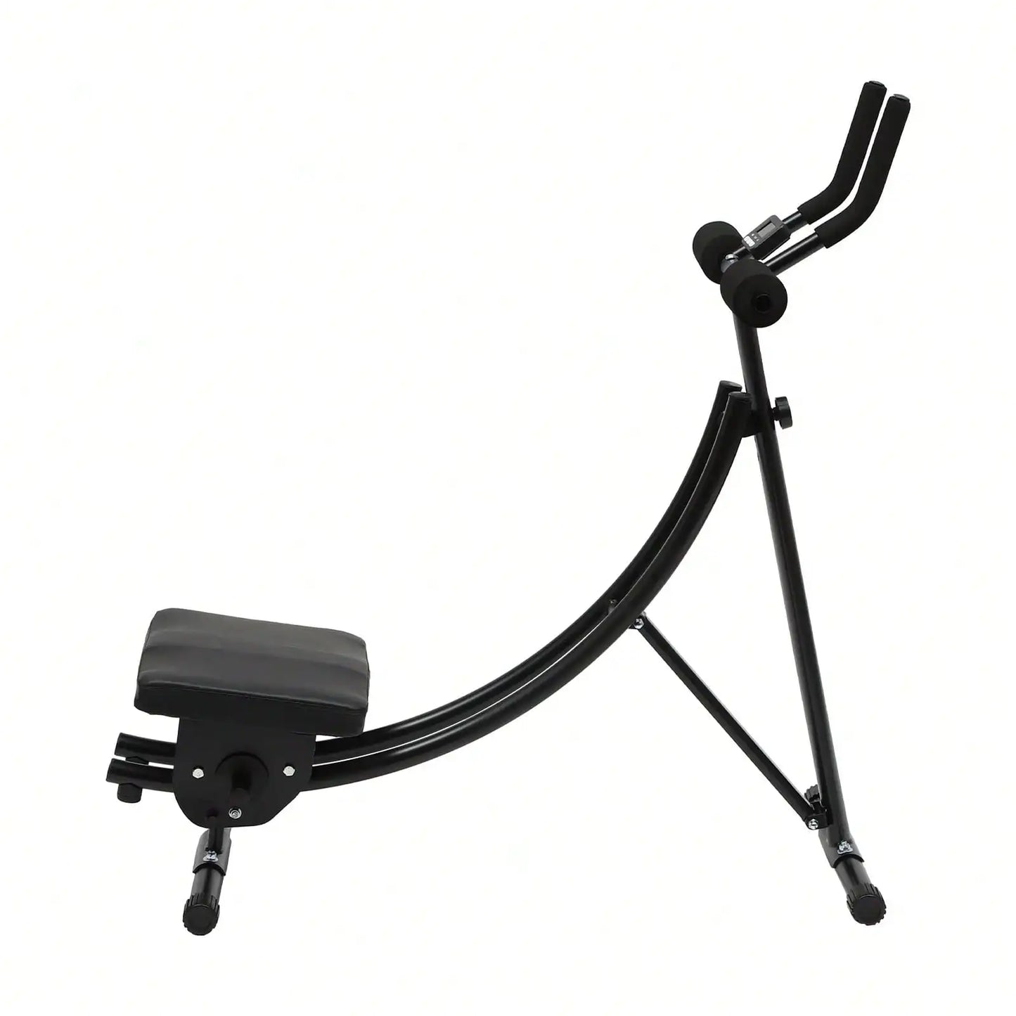 Ab Workout Equipment For Home Gym Foldable Core&Abdominal Exercise Machine W/ 3 Intensities Digital Display 330lbs