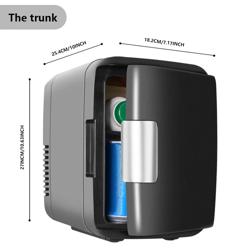 iceBlue Classic Mini Fridge 4L/6Can Dual-use Low Noise Refrigerator Warmer Cooler Makeup Skincare Portable Fridge for Home Car