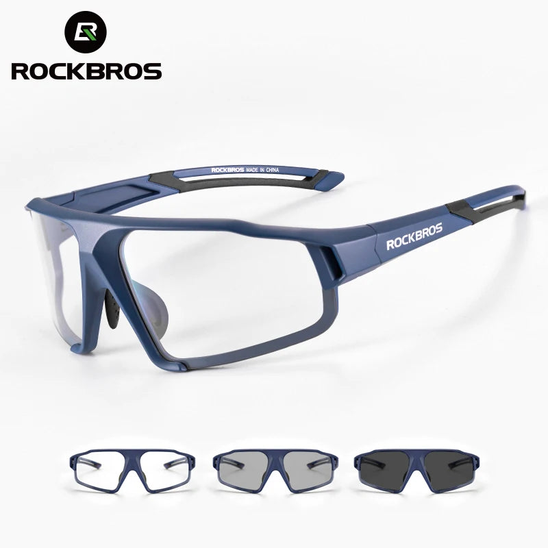 Rockbros Photochromic Cycling Glasses for Men and Women Sports