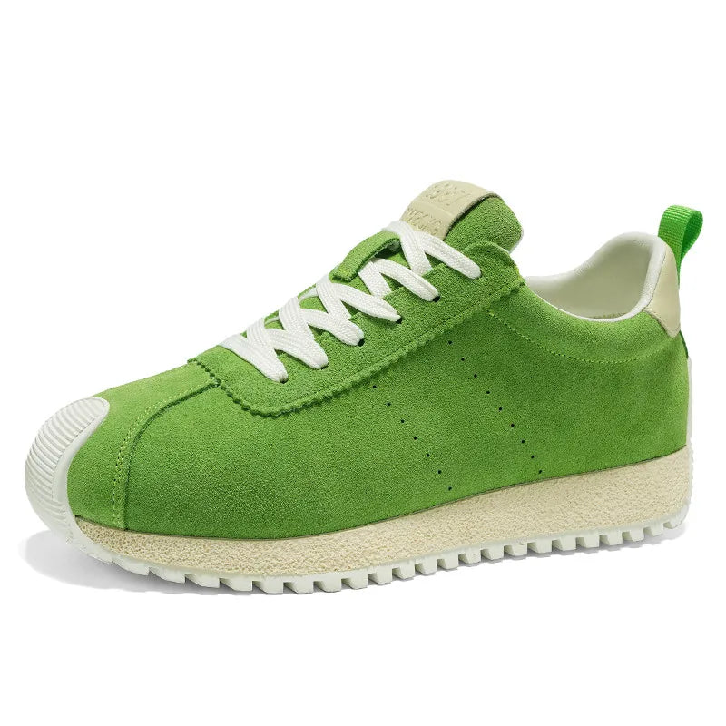 2025 Retro Men Casual Sneakers Comfortable Suede Leather Trainers
