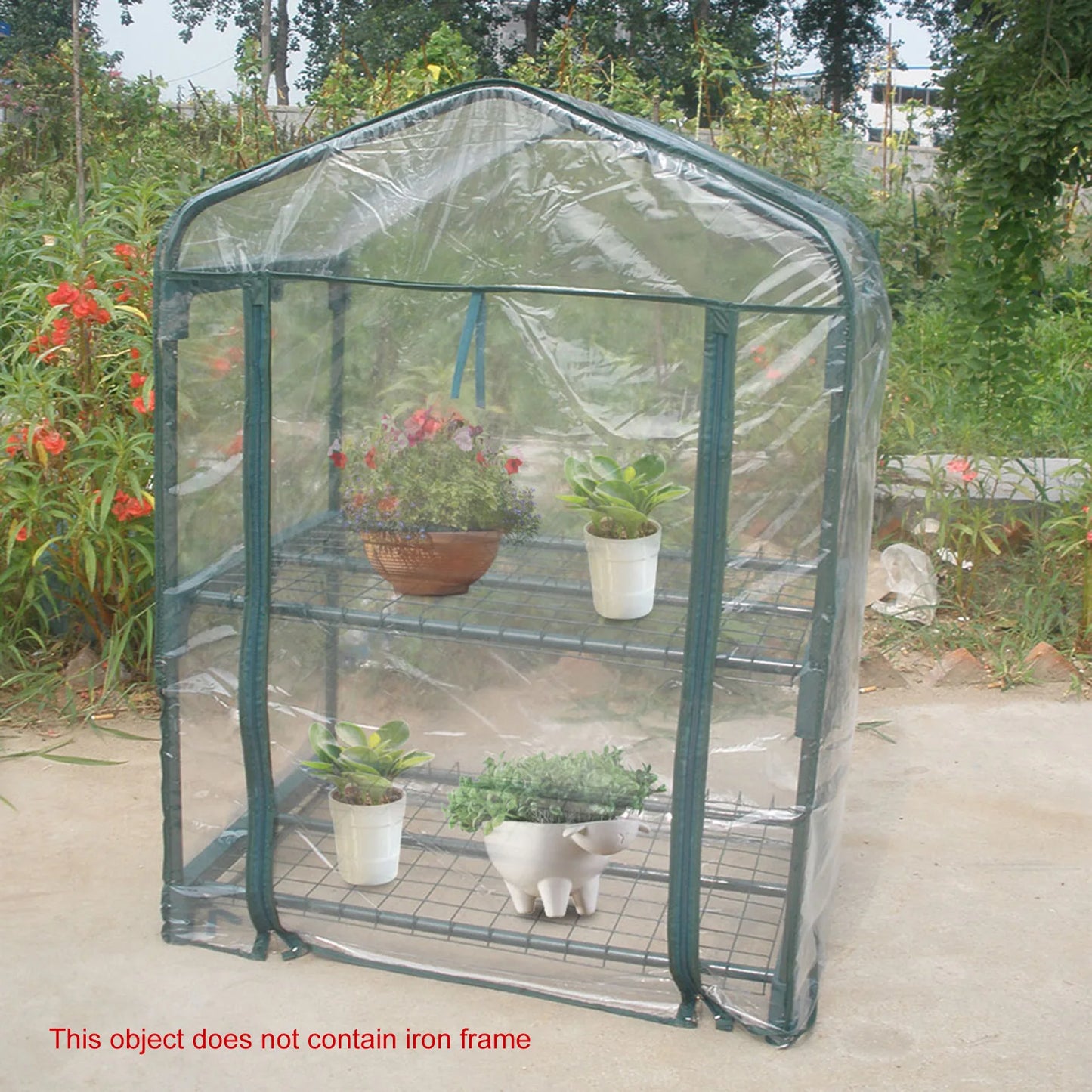 Warm Greenhouse Mini Portable Garden Green House Warm Greenhouse Flower Plants Gardening Outdoor Without Stand Warm Garden House