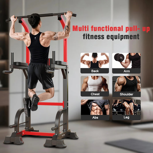New adjustable-height upward and downward training platform, multi-functional home strength training fitness station
