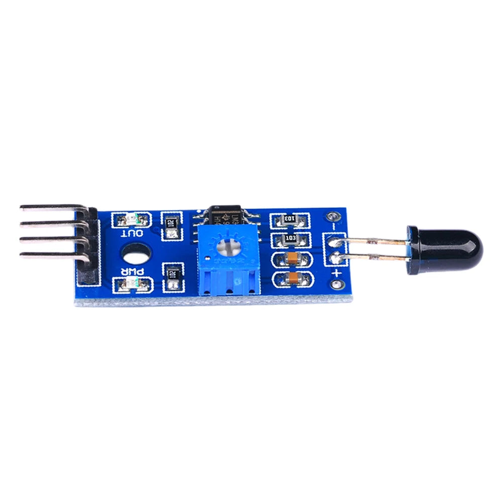 4 Pin Fire Detector Infrared Receiver Module Sensitivity Adjustable Fire Source Detection Module Accessories for Arduino DIY Kit