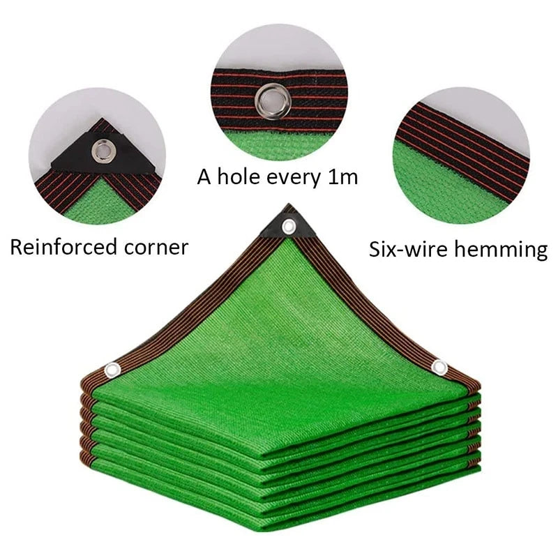 Outdoor garden sunshade net, terrace sunshade, camping sunshade net, UV protection, HDPE sunscreen fabric, sunshade