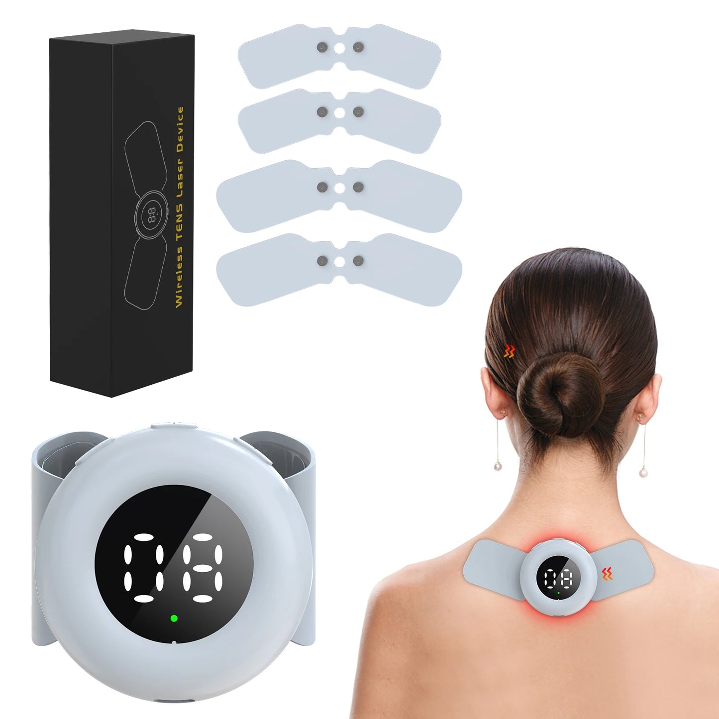 Physiotherapy Tens Muscle Stimulator Near Infrared Electric EMS Acupuncture Digital Therapy Slimming Machine Electro Stimulator