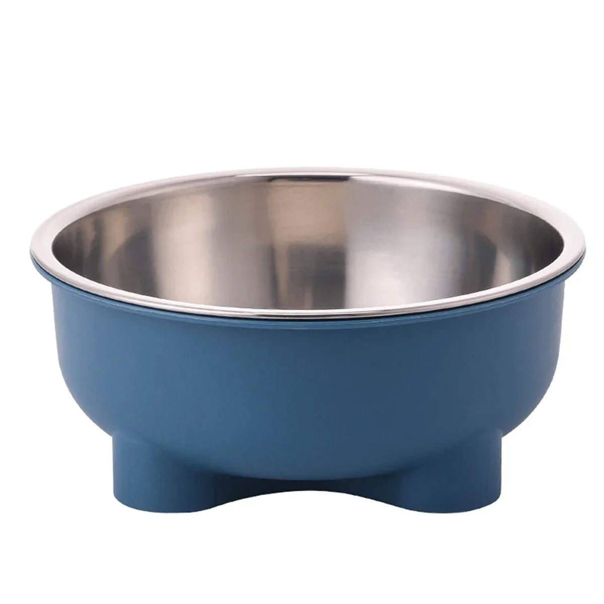 A Stainless Steel Pet Dog Bowl Anti Slip Four-Legged Solid Color Dog Bowl and Cat Bowl Easy To Clean for Indoor and Outdoor Use