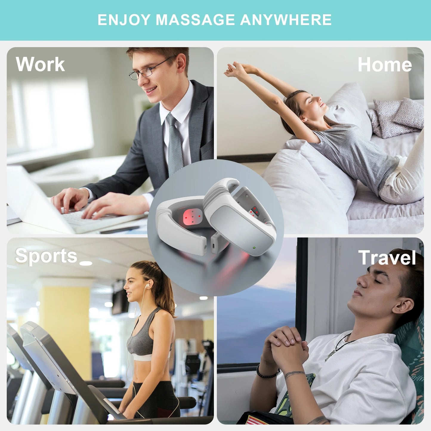 3x808nm LLLT Physiotherapy Equipment for Neck Pain Relief 14X650nm 15mW 1800mAh Muscles Soreness Relief Device for Home Office