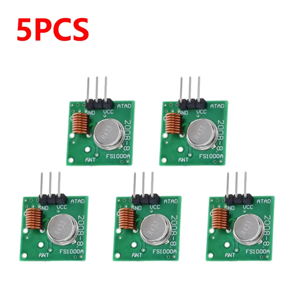 315/433MHz RF Transmitter Receiver Module Wireless Remote Module for Arduino 3.5-12V/DC5V Smart Electronics Module for Arduino