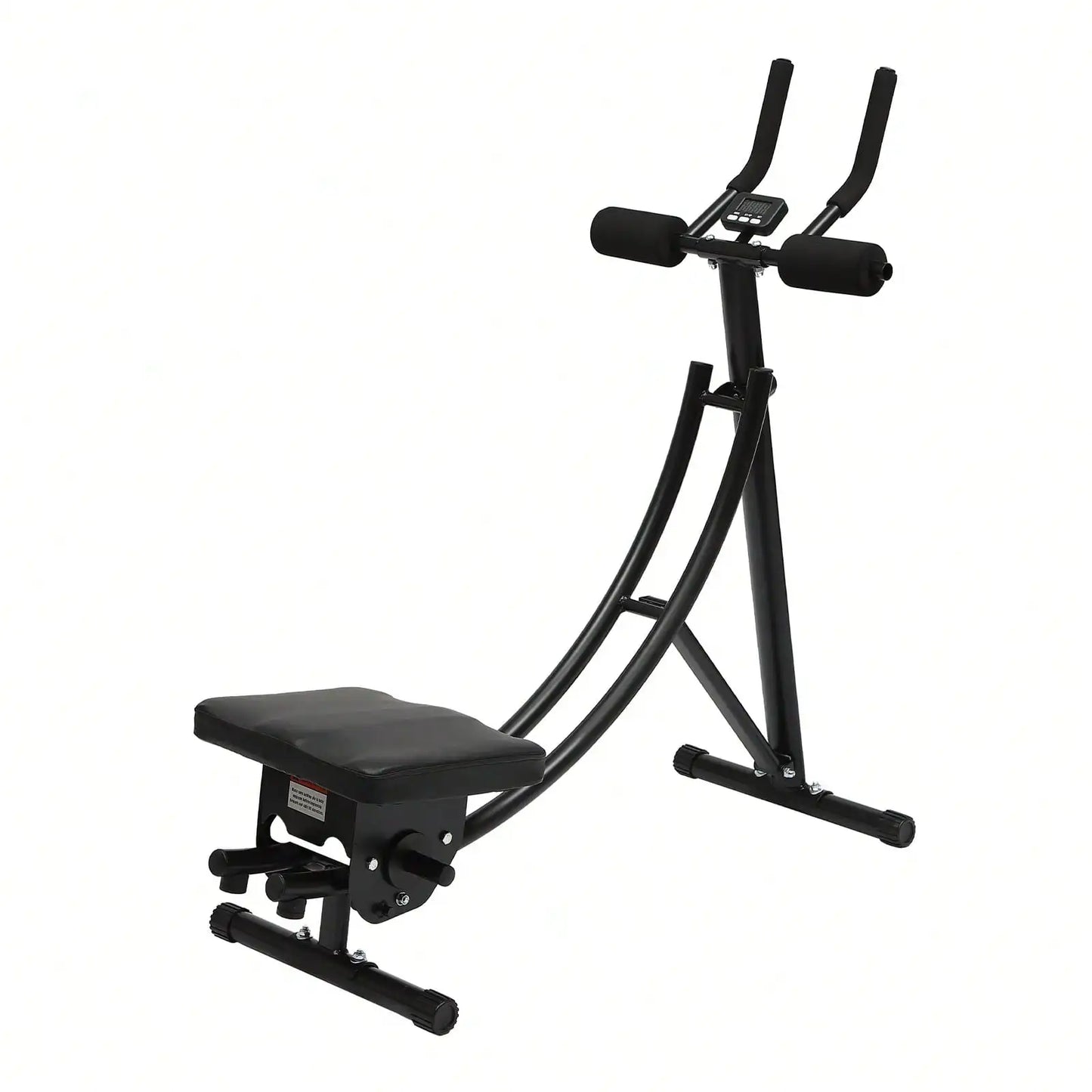 Ab Workout Equipment For Home Gym Foldable Core&Abdominal Exercise Machine W/ 3 Intensities Digital Display 330lbs