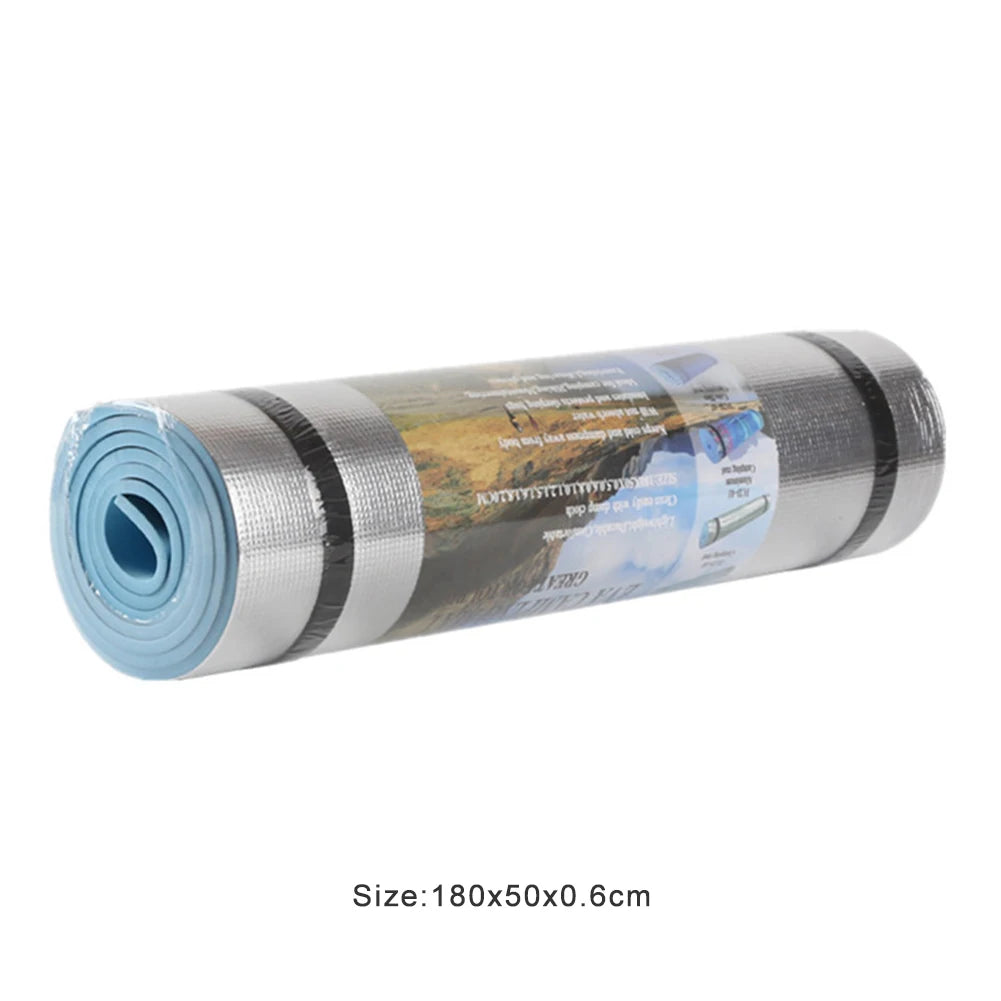 EVA Single Yoga Mat 180x50x0.6cm Aluminum Film Moisture Moisture-proof Pilates Fitness Mat Non Slip Yoga Cushion Exercise Pad