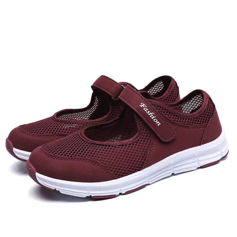 Breathable White Vulcanized Sneakers for Women Casual Walking Shoes