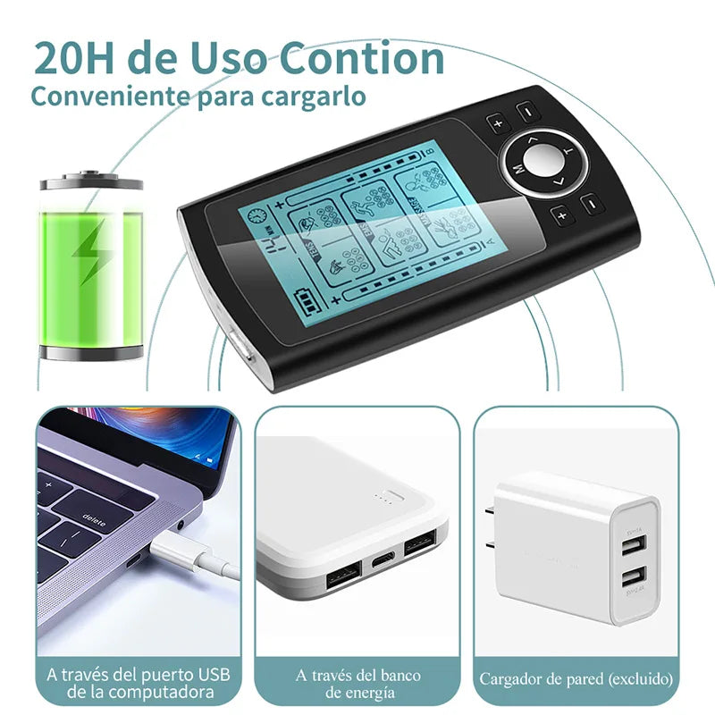 Tens Therapy Unit for Pain Relief Device 36 Modes Muscle Stimulation Wireless EMS Body Massager Slimming Electrostimulator