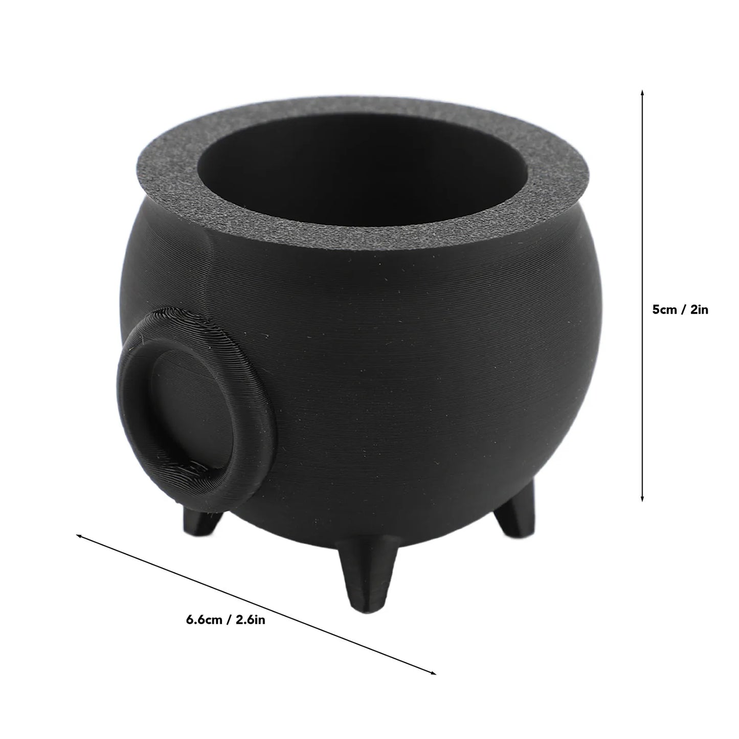 Cauldron Tea Light Holder Aromatherapy Diffuser Candle Jar for Holiday Themed Decoration Desktop Ornament Holiday Candle Holder