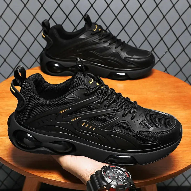 Oulylan Black Shoes Men Casual Sneakers Mesh Breathable Shoes Male Running Trainers Man Sports Shoes Lightweight Shoes